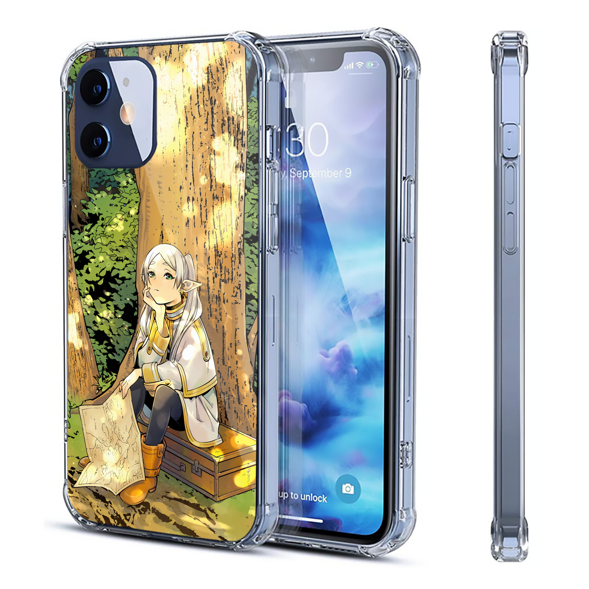 （画像用） 葬送のフリーレン Frieren 【iPhone 12シリーズ対応】透明スマホケース（クリアソフトケース）